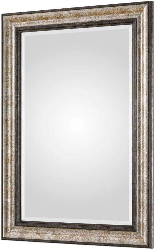 Uttermost Shefford Silver and Bronze 31" x 43" Rectangular Wall Mirror