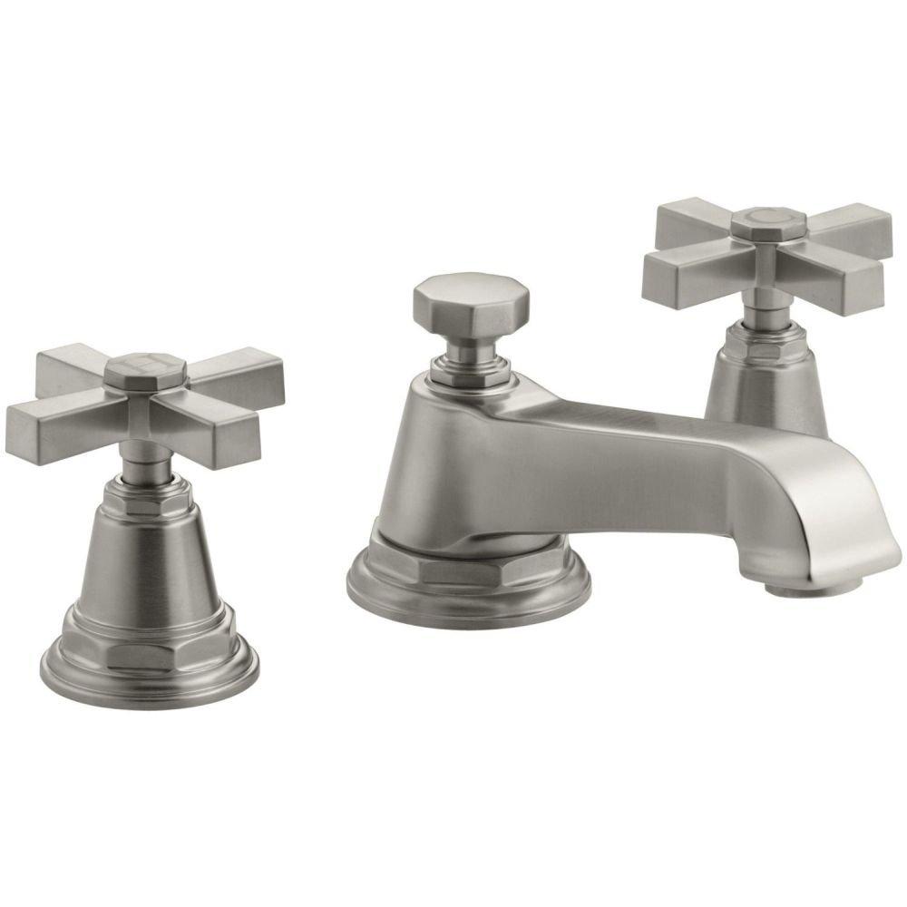 Pinstripe® Pure Widespread Bathroom Sink Faucet with Cross Handles