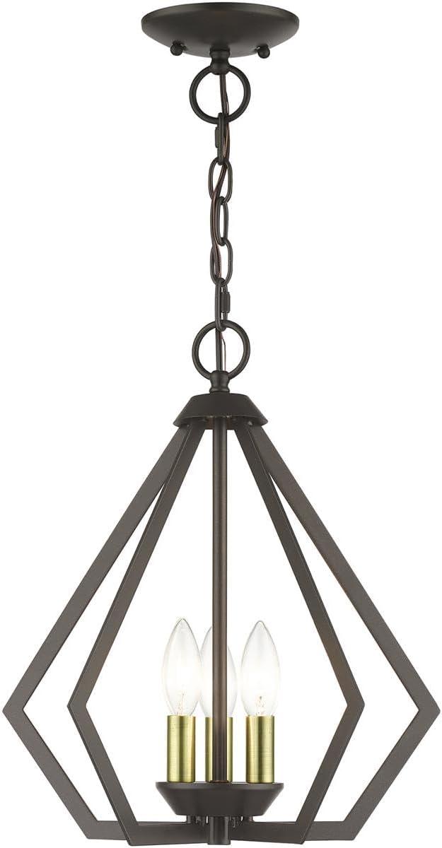 Livex Lighting Prism 3 - Light Pendant in  English Bronze/Antique Brass