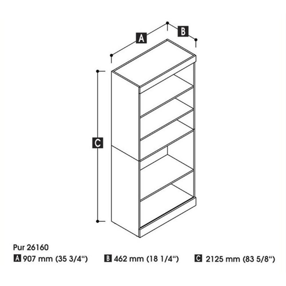 Bestar Pur 36W Closet Organizer in white