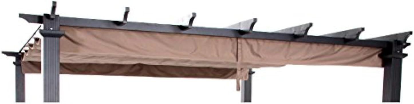 Beige RipLock 350 UV-Resistant Pergola Replacement Canopy Top