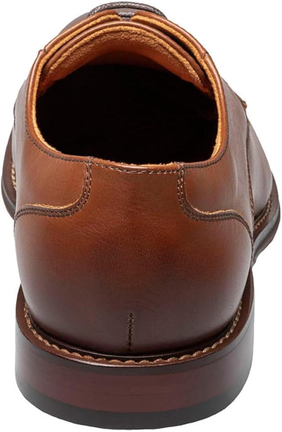 Men's Chocolate Genuine Leather Lace-up Oxford Shoes