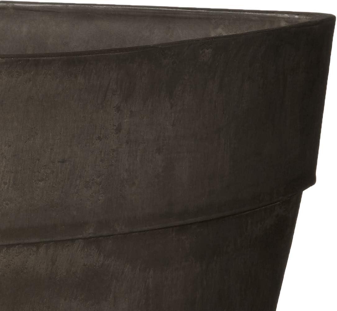 Large Dark Charcoal Recycled Plastic Corner Planter Pot