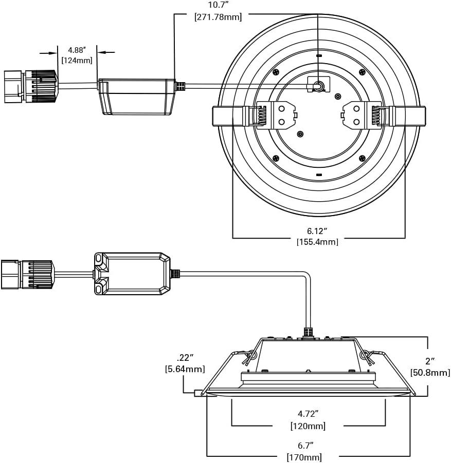 White Aluminum 6-Inch Canless LED Downlight Kit