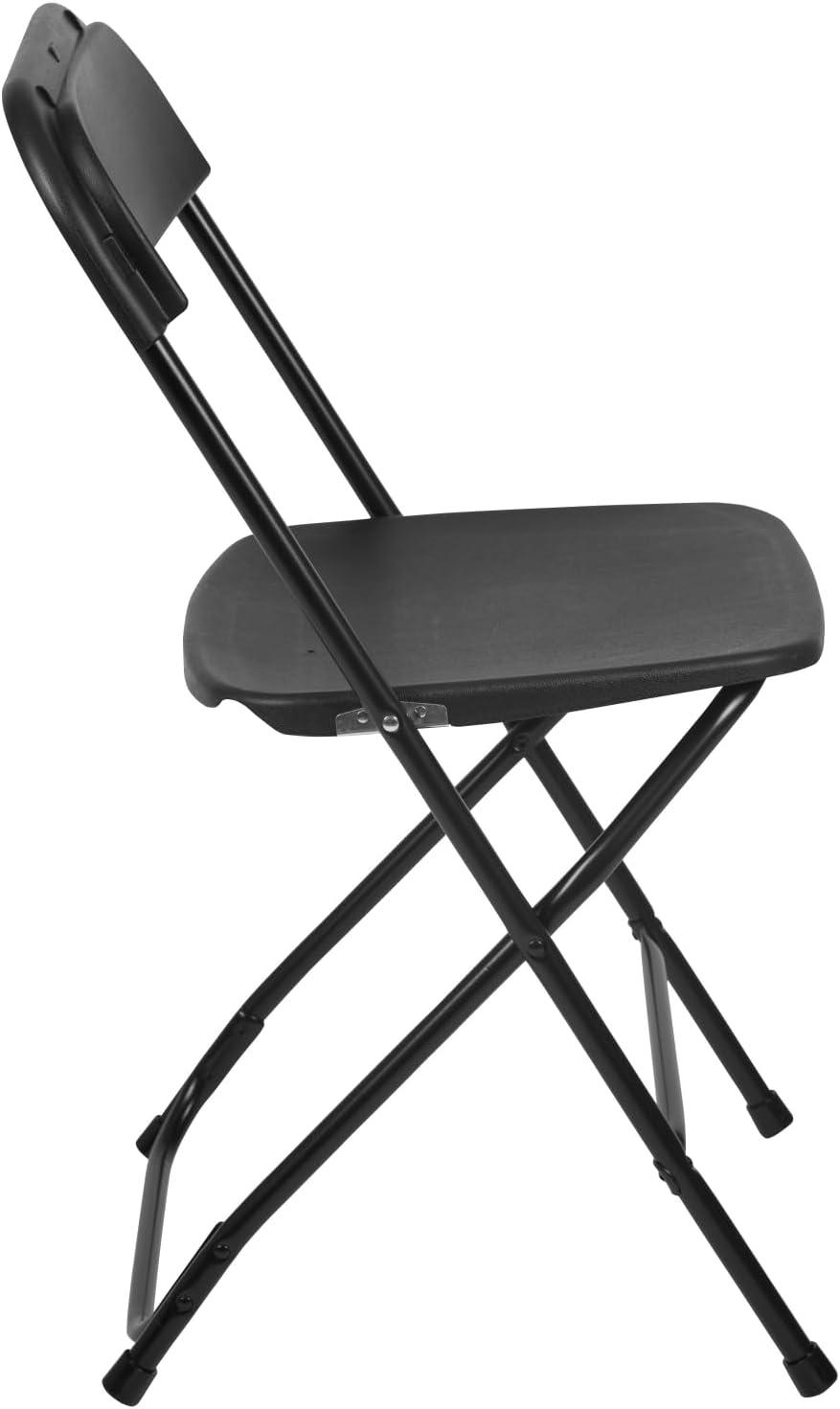 Flash Furniture Hercules Series Plastic Folding Chair - 4 Pack 650LB Weight Capacity