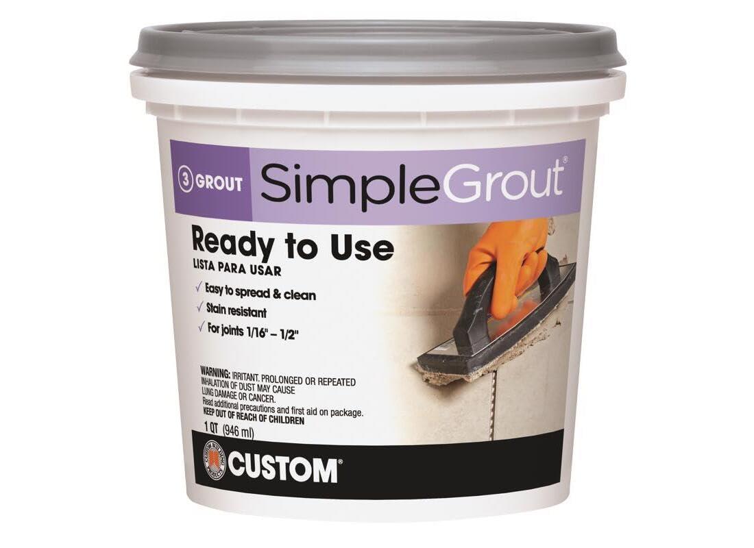 Custom Building Products 1 Quart Bright White Pre-Mixed Grout PMG381QT