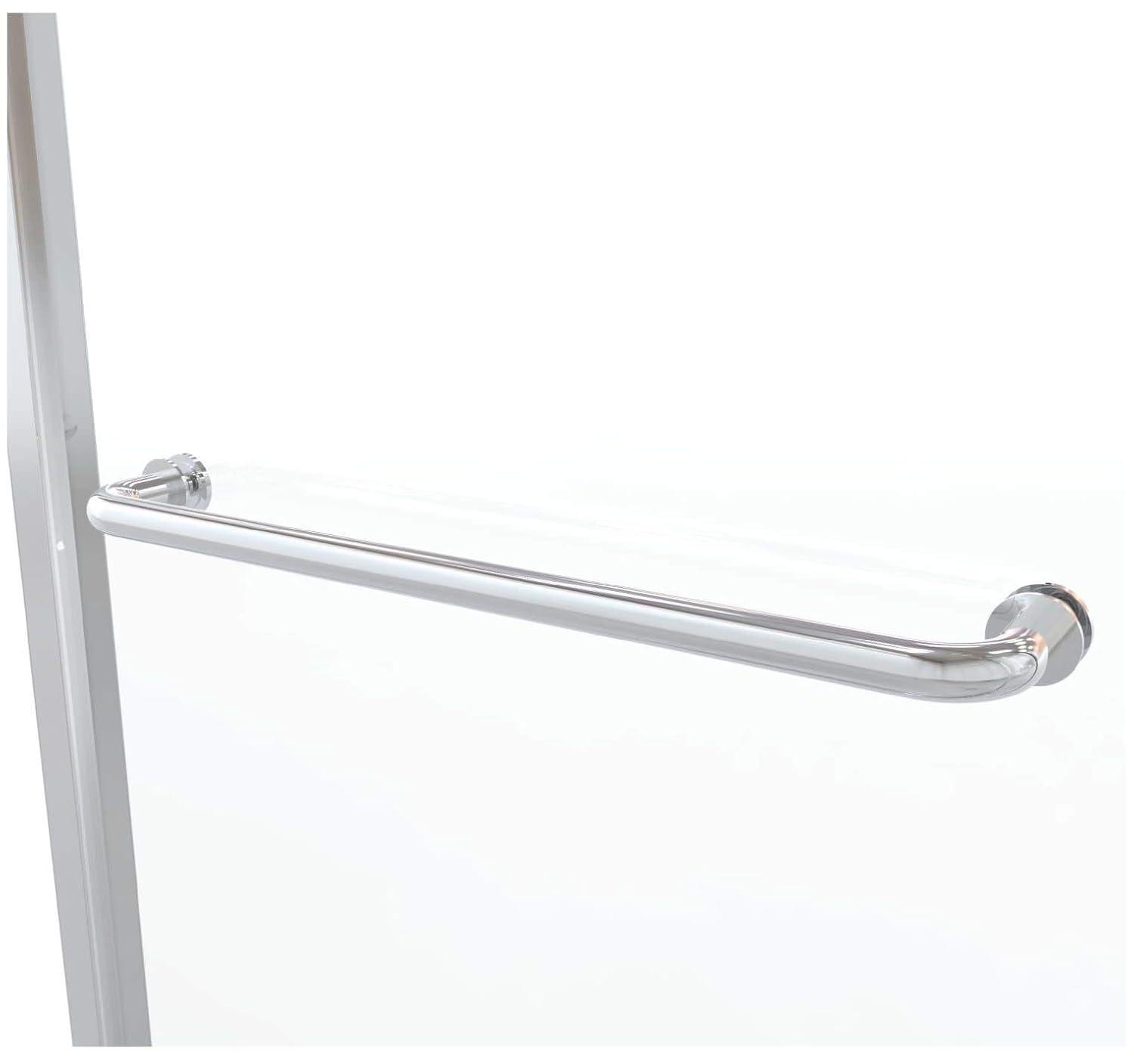 Basco Infinity 29.25" W x 57" H Bypass Semi- Frameless Tub Door INFH05A5857CLSV