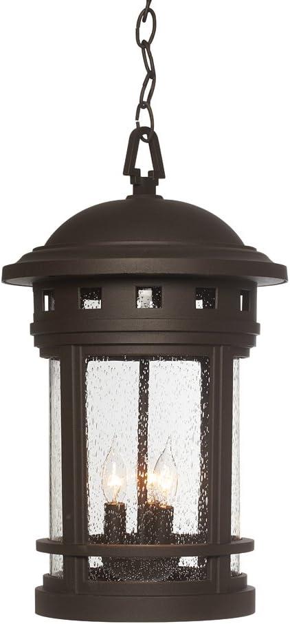 Seedy Glass Globe 11" Bronze Outdoor Lantern with LED & Incandescent Compatibility