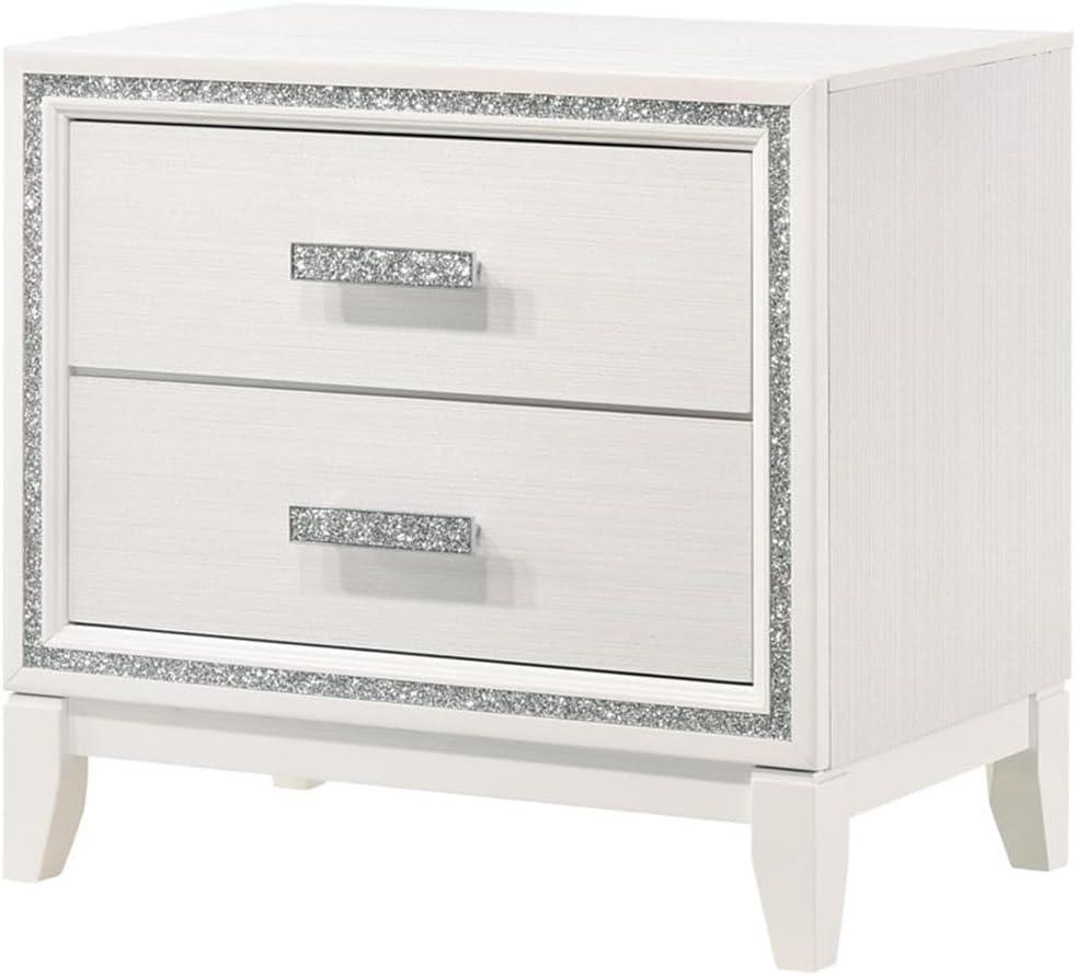 ACME Haiden Nightstand in White