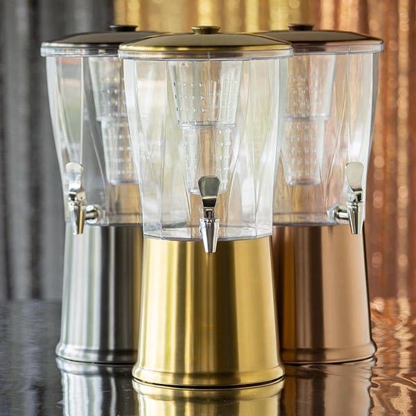 Service Ideas Service Ideas 3 Gallon Beverage Dispenser with Infuser Tube and Stainless Steel Spigot