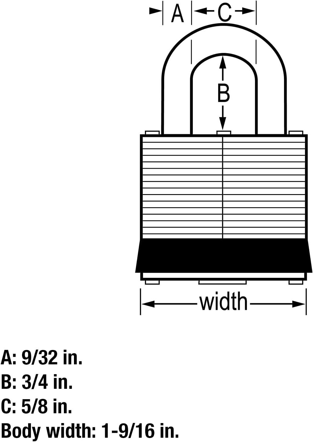 Gray Steel 1.5" Keyed Alike Padlock Set