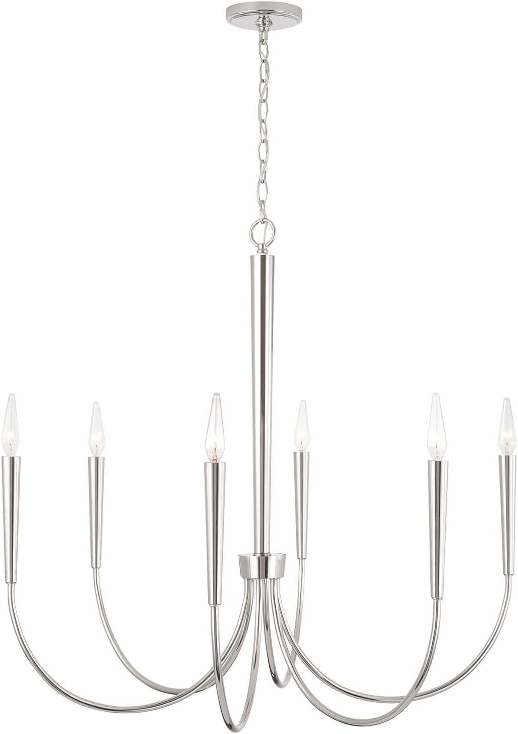 6 - Light Dimmable Classic / Traditional Chandelier