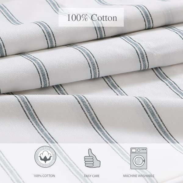 Printed Pattern Percale Cotton Sheet Set - Stone Cottage