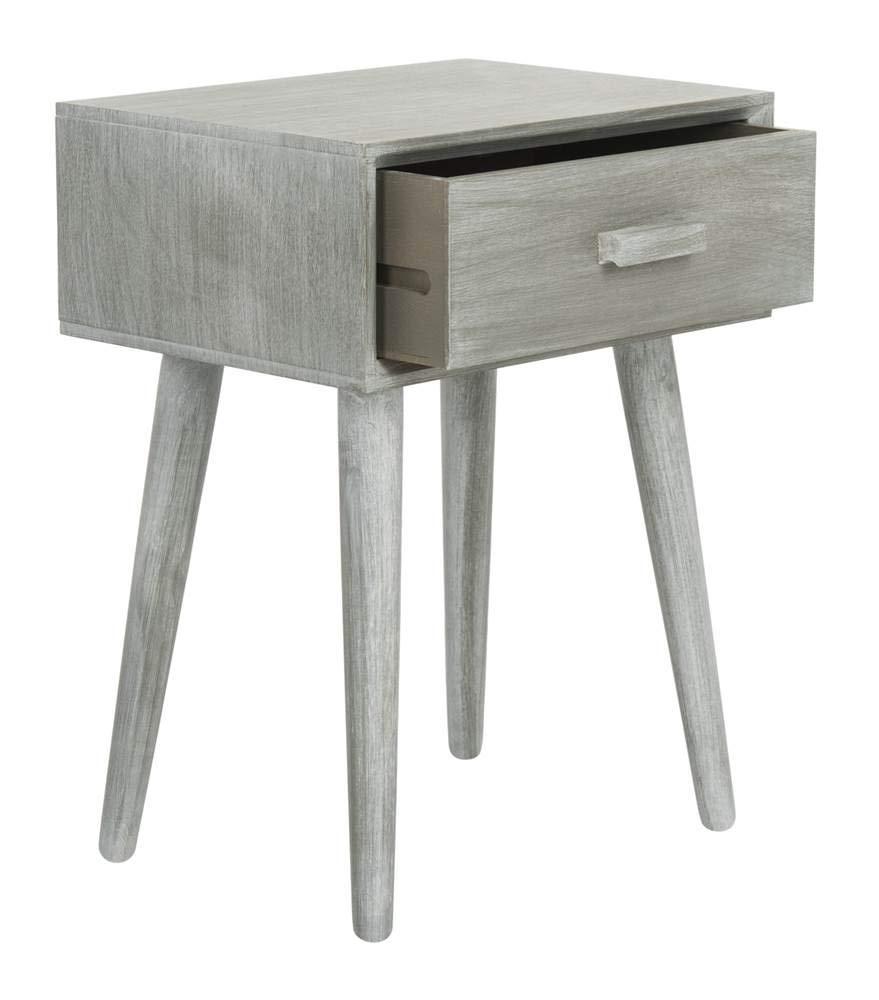 Lyle 1 Drawer Side Table - SlateGrey - Safavieh.