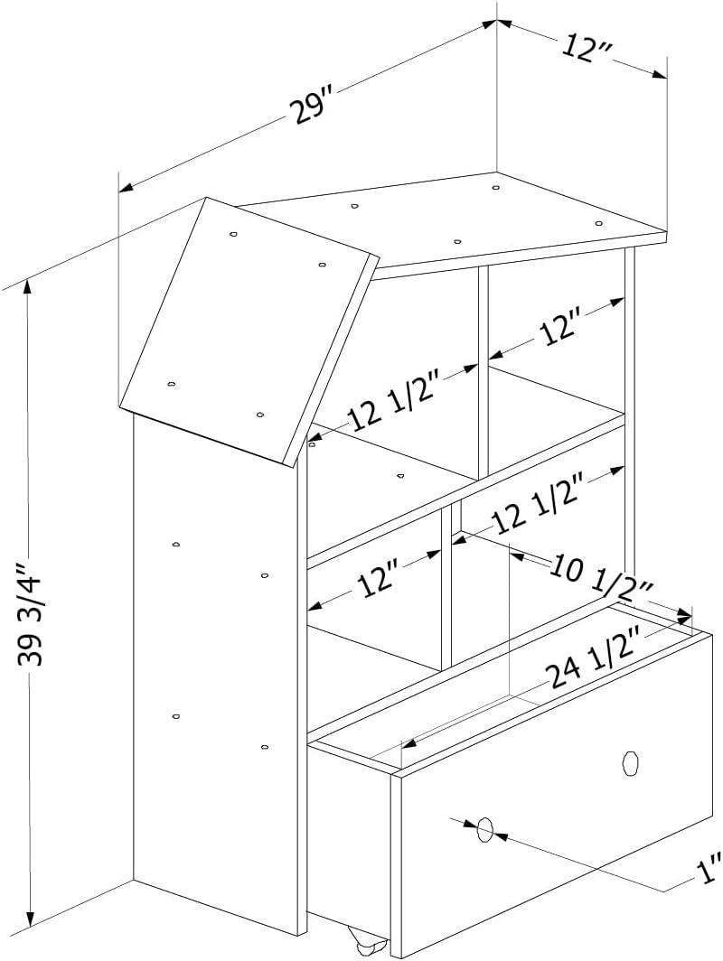 Sweedi Bookcase with Storage Bin - South Shore