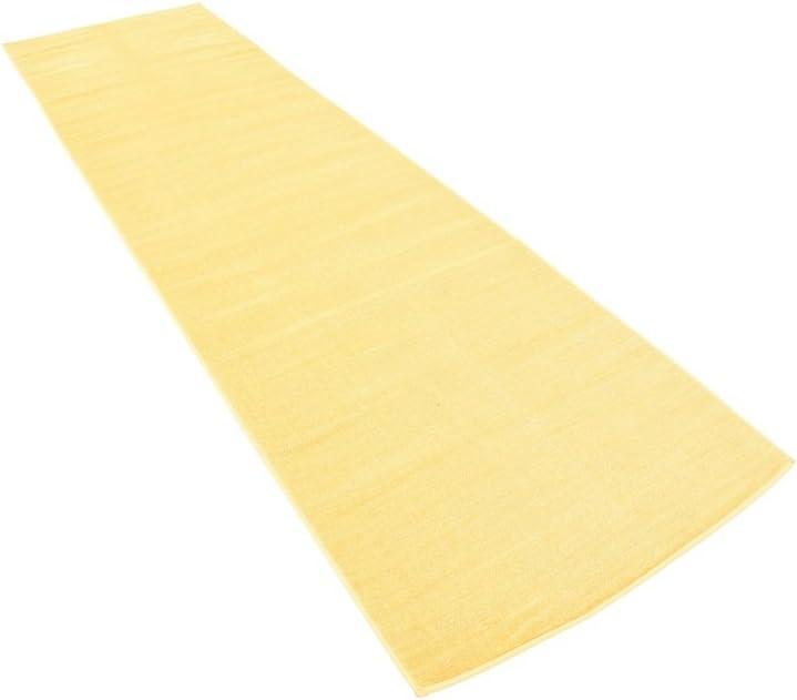 Unique Loom Williamsburg Collection Area Rug - Solid (2' 9" x 9' 10" Runner Gold)