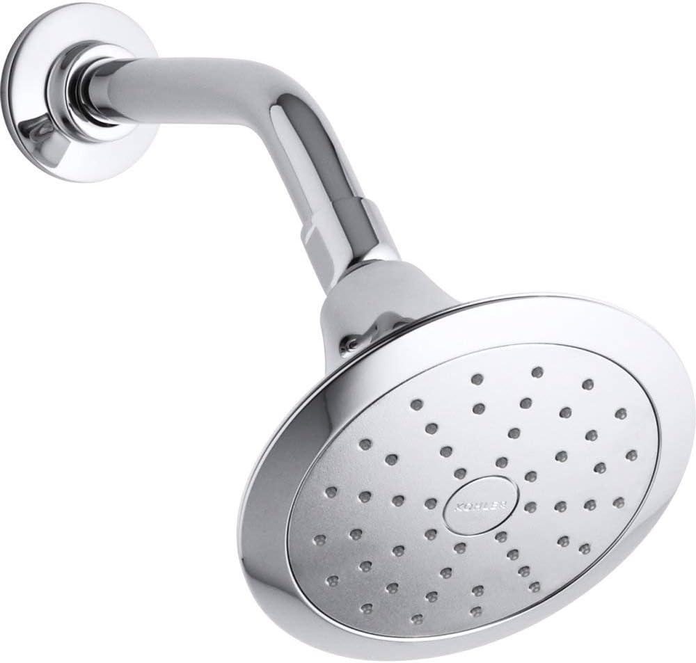 Polished Chrome Single-Function Rain Showerhead