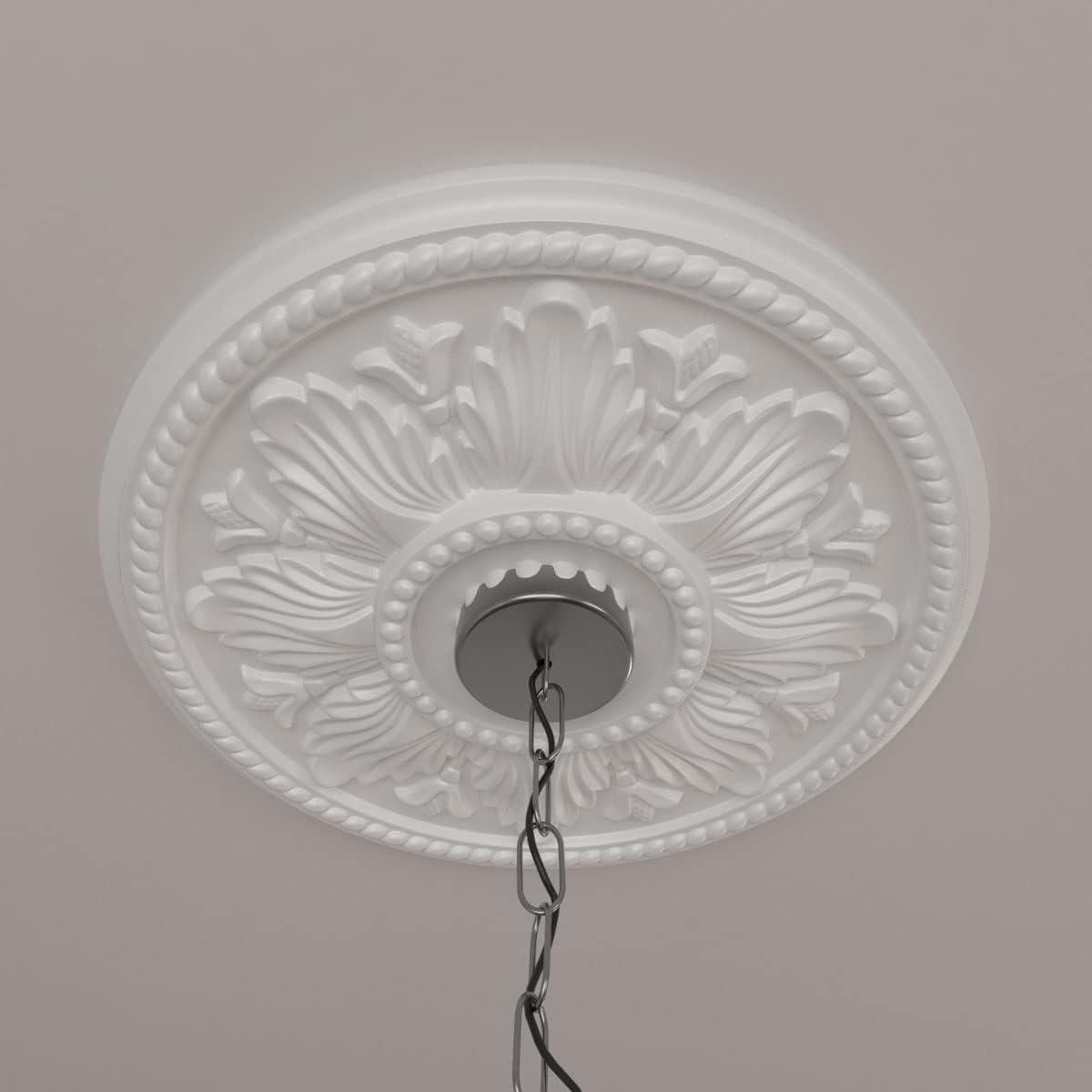 Ekena Millwork 18"OD x 1 3/4"P Edinburgh Ceiling Medallion (Fits Canopies up to 5 1/4")