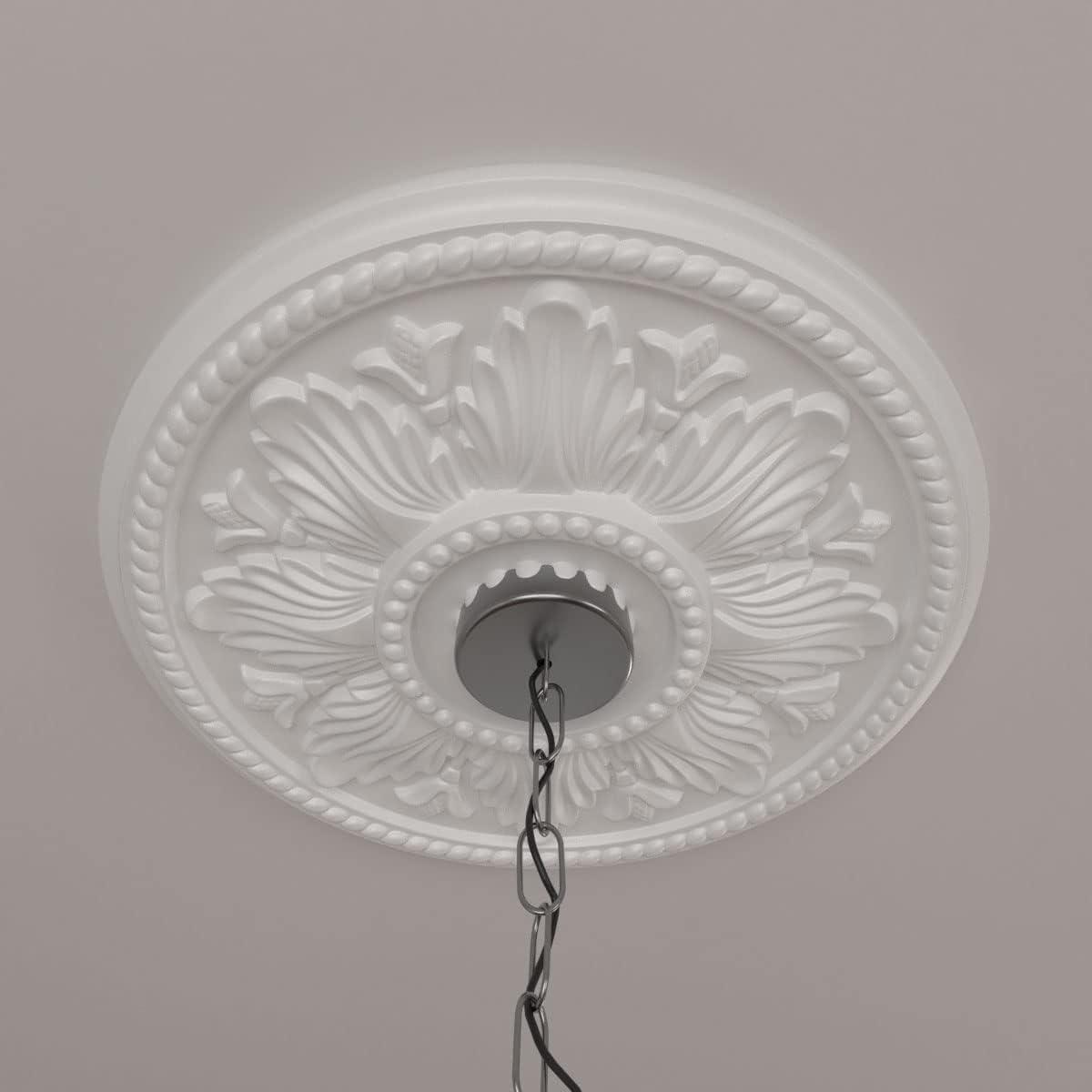 Ekena Millwork Edinburgh 18'' H x 18'' W D Urethane Ceiling Medallion