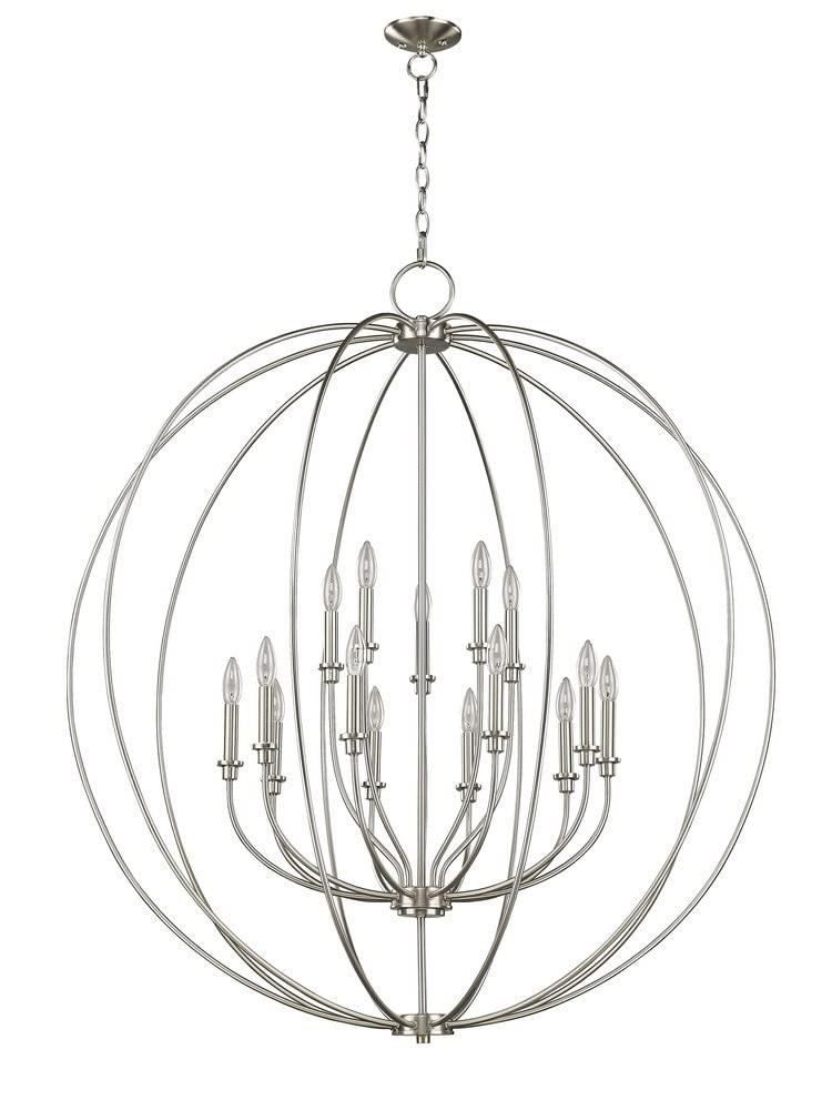 15 Light Black Chandelier with Steel base material