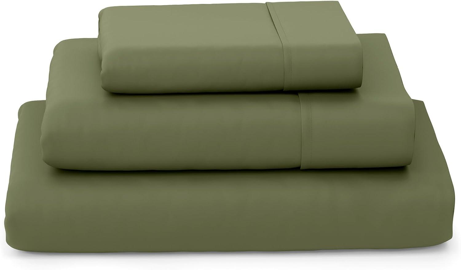 Cosy House Collection Luxury Rayon Derived from Bamboo Bed Sheet Set - Sage Green, Twin XL