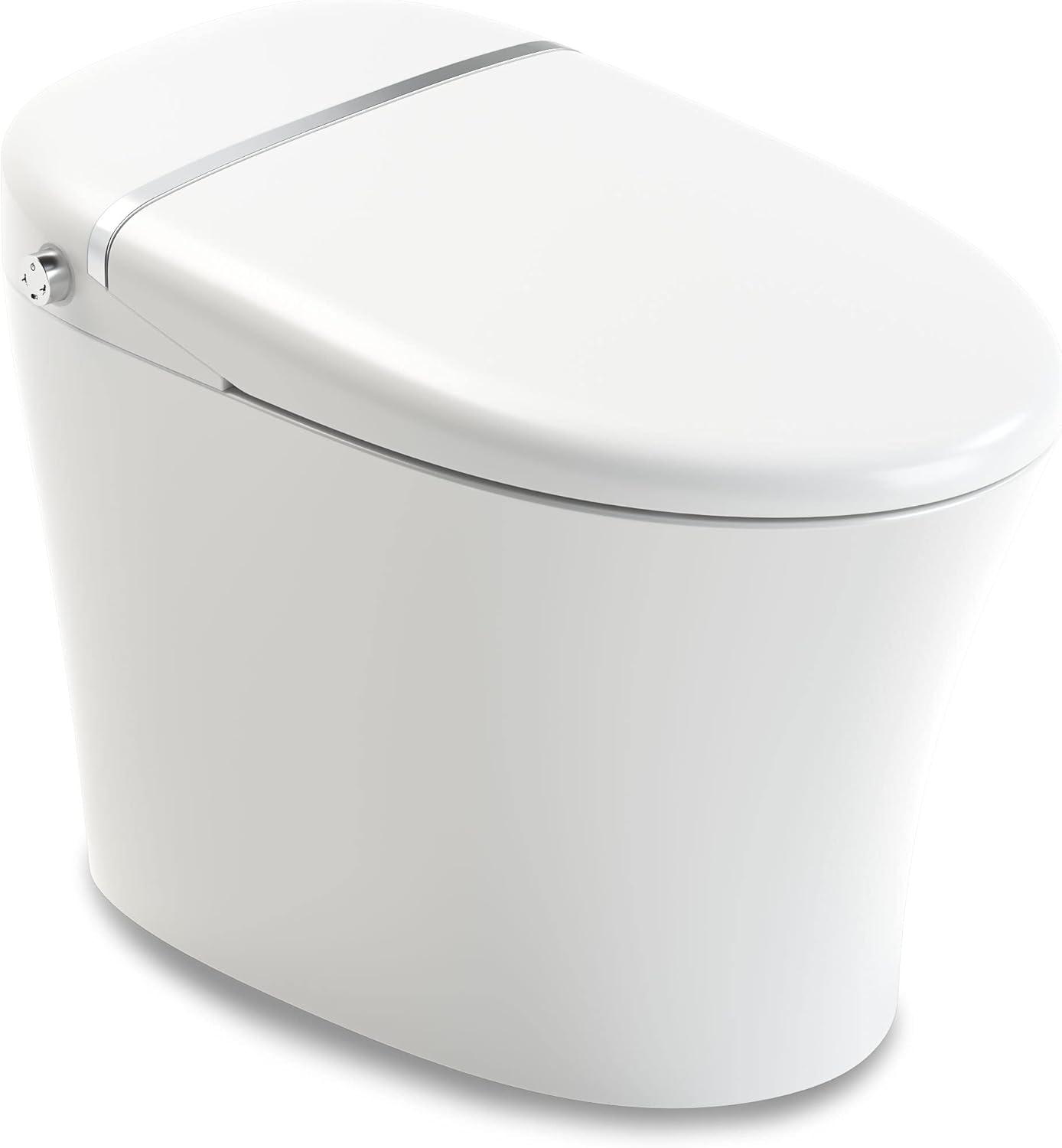 ANZZI Envo 1.28 Gallons GPF Elongated Comfort Height Floor Mounted Bidet Toilet (Seat Included)