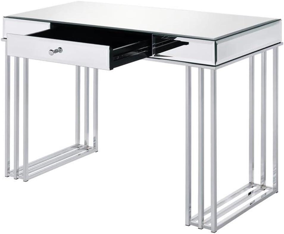 Critter Writing Desk in Mirrored and Chrome Finish