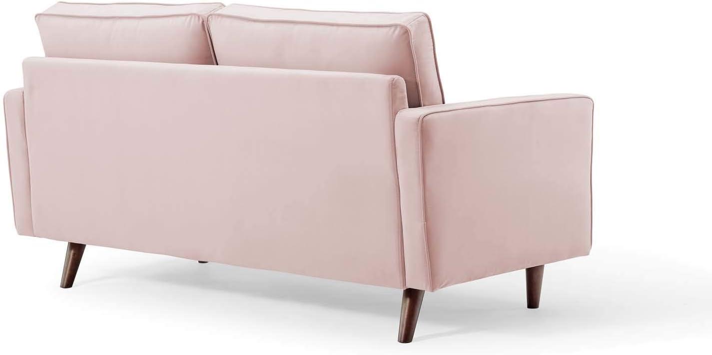 Valour Performance Velvet Loveseat Pink