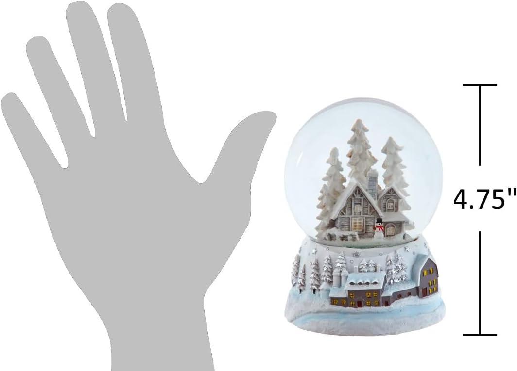 Kurt Adler 120MM Musical Snowy House Water Globe