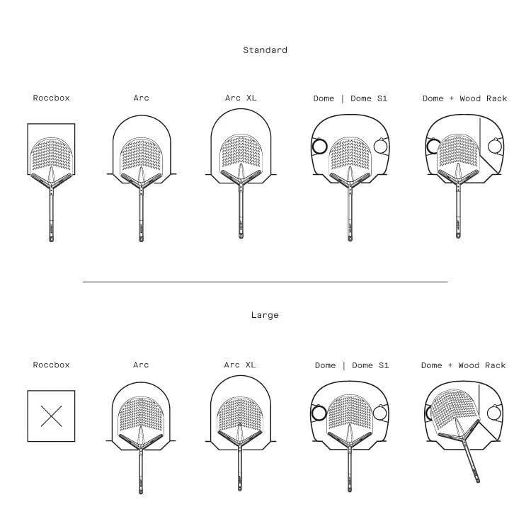 Gozney Balance Placement Peel for 12" Pizzas, Compatible with All Gozney Pizza Ovens, With A Perforated Aluminum Blade & Beech Wood Handle