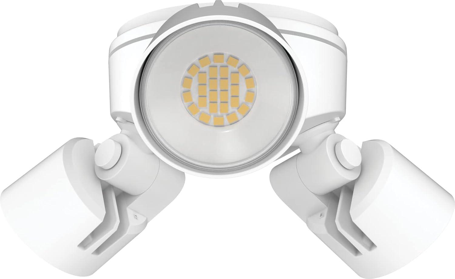 Lithonia Lighting 2 - Head Hardwired Dusk to Dawn Outdoor Security Flood Light with Motion Sensor