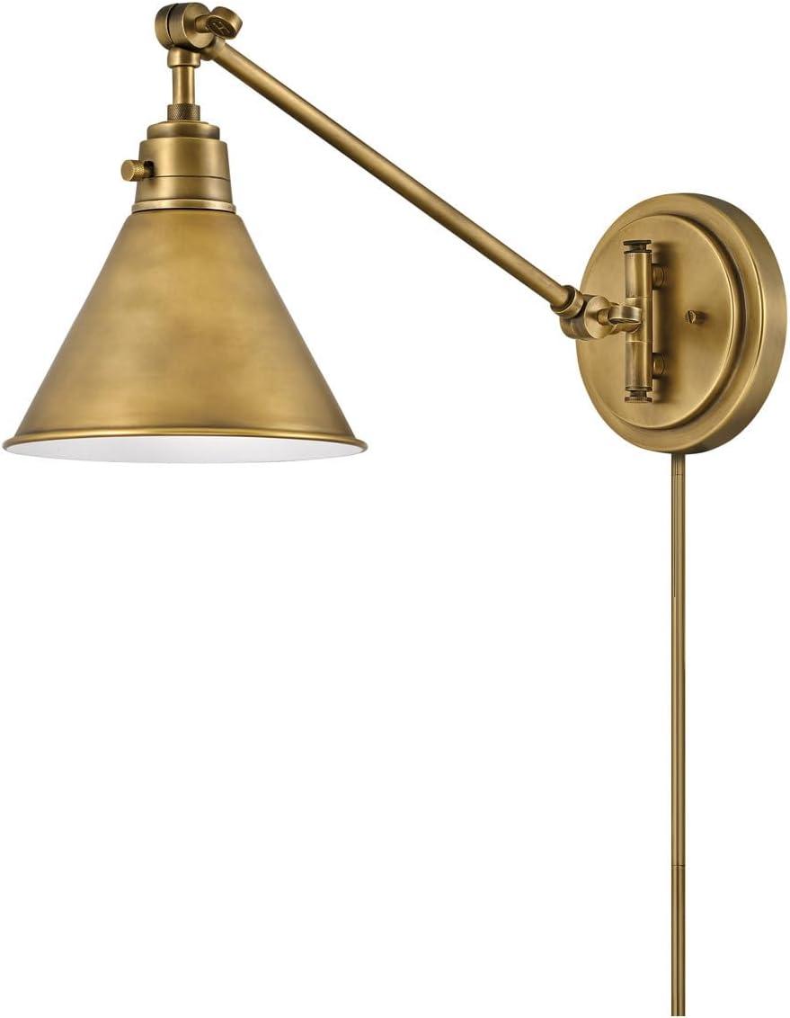 Lennon Plug-In Task Sconce - Brass