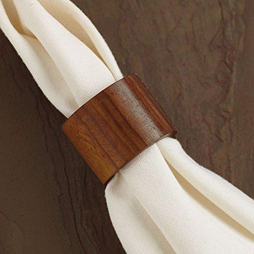 Wood Band Napkin Ring Set of 6