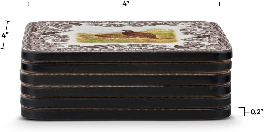 Pimpernel Woodland Coasters 4"X 4" (Set of 6)