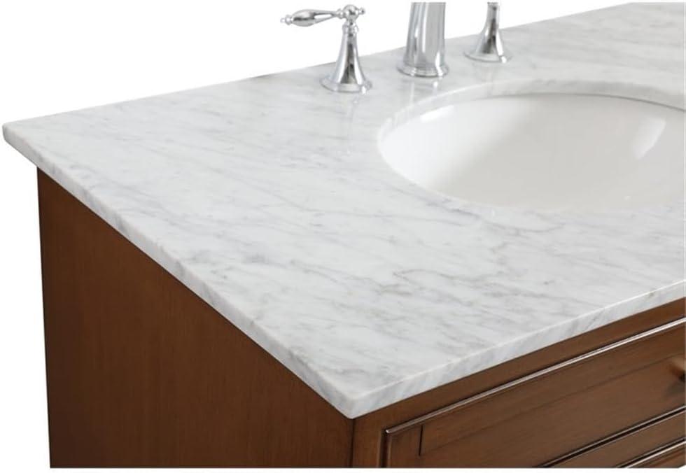 Hermes 36'' Single Bathroom Vanity with Marble Top
