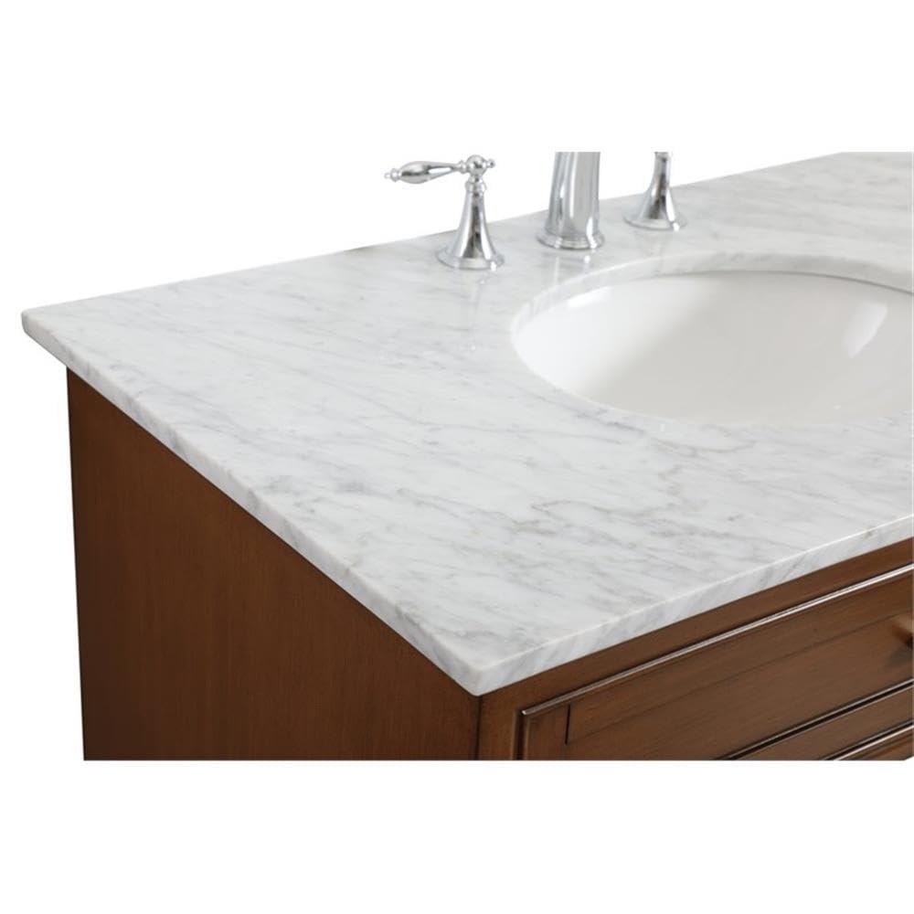Hermes 36'' Single Bathroom Vanity with Marble Top