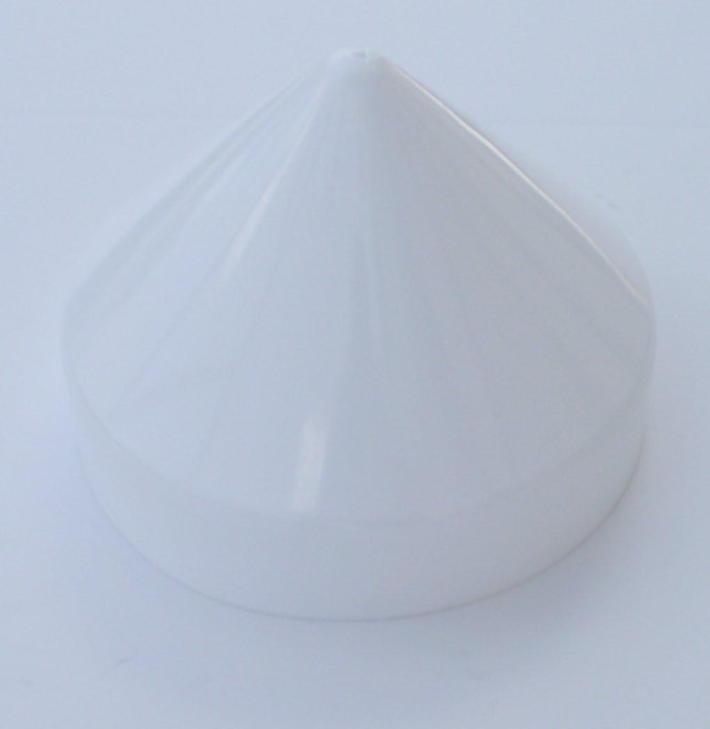 11" White Cone Dock Piling Cap / Piling Cover From 6" to 13" - White 11 inch Piling Cap
