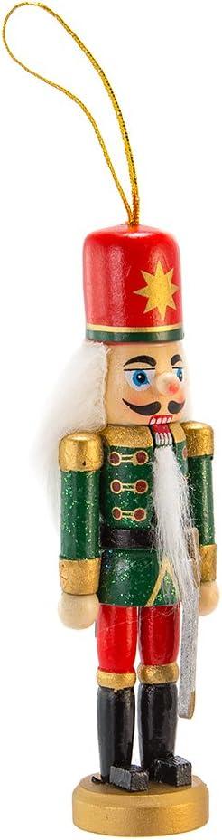 Kurt Adler Wooden Nutcracker Ornament 4-Piece Box Set, 5-Inch