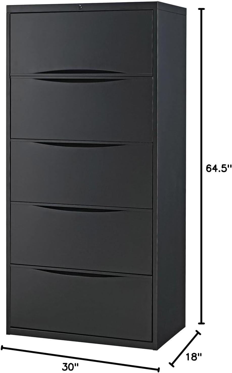 30'' Wide 5 -Drawer Steel File Cabinet