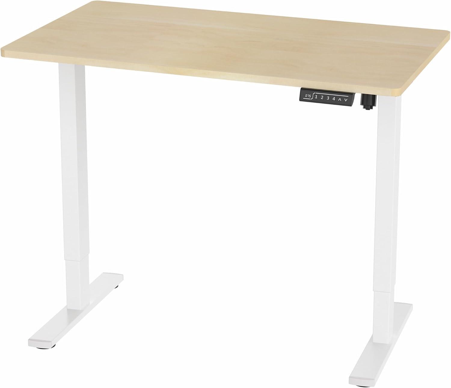 VIVO Single Motor Electric Desk with Push Button Memory Controller