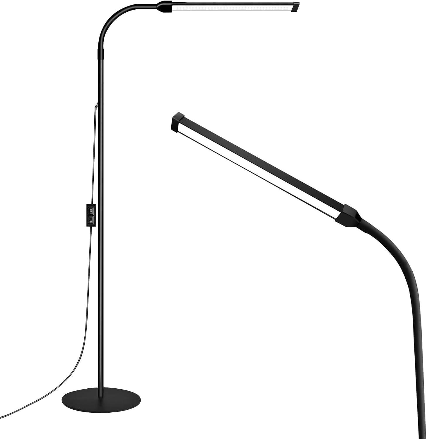 LED Floor Lamp for Reading Floor Lamp for Home Office Lash Light Tattoo Light Standing Lamp for Bedroom Task Craft Sewing Nail Lights