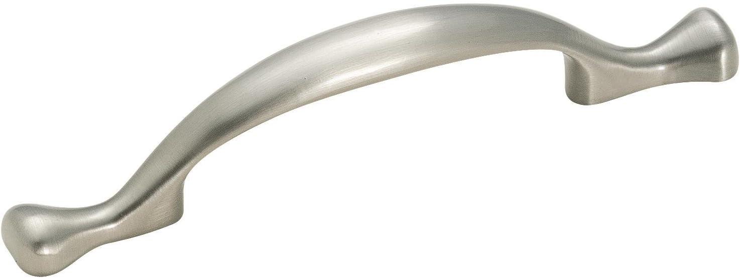 Satin Nickel 3-Inch Traditional Cabinet Pull with Mounting Hardware