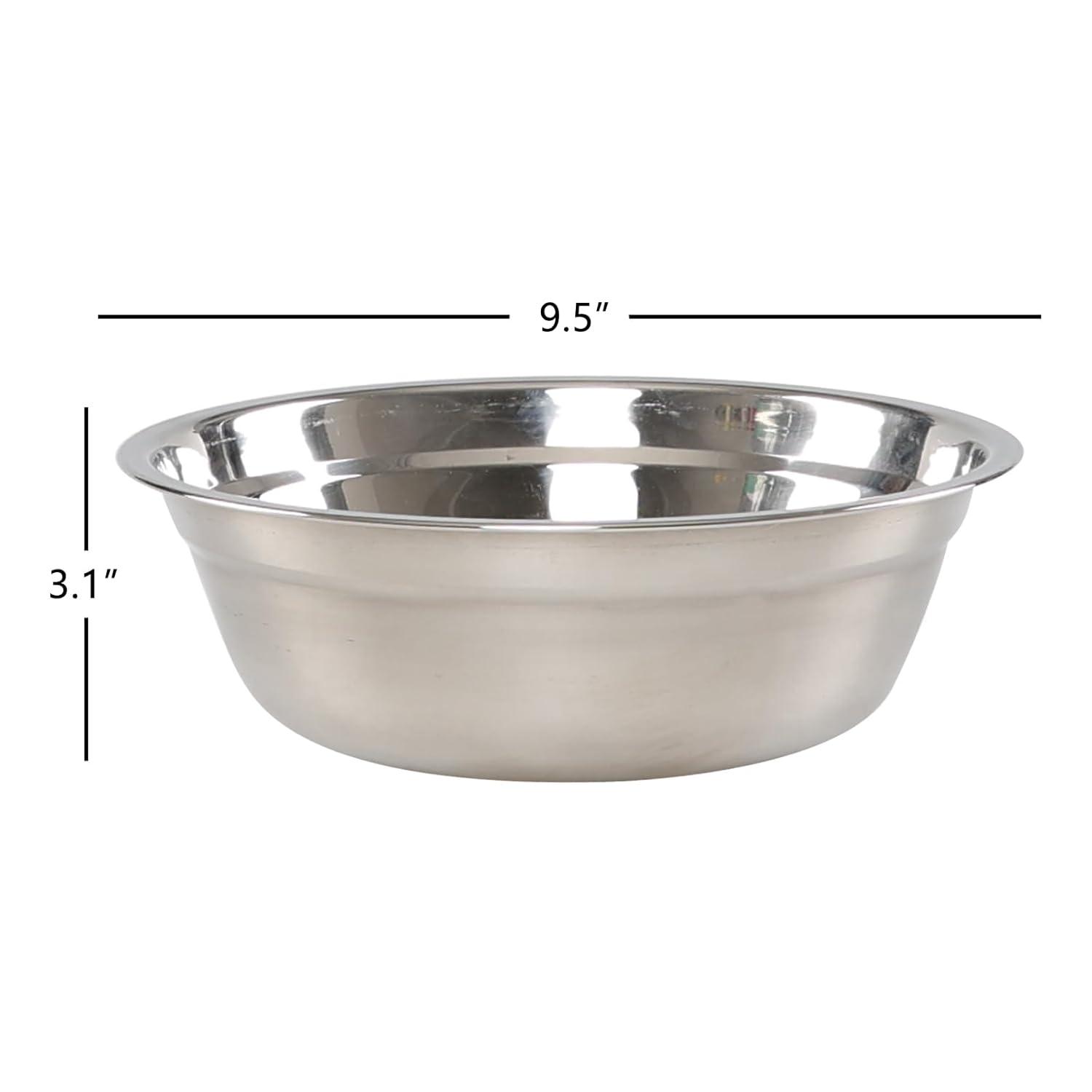 4-Pack Stainless Steel Mixing Bowls/Metal Prep Bowls, Salad Serving Bowl Set