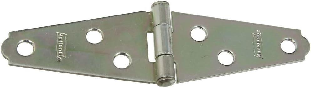 Bright Zinc Plated 2-Inch Strap Gate Hinge, 2 Pack