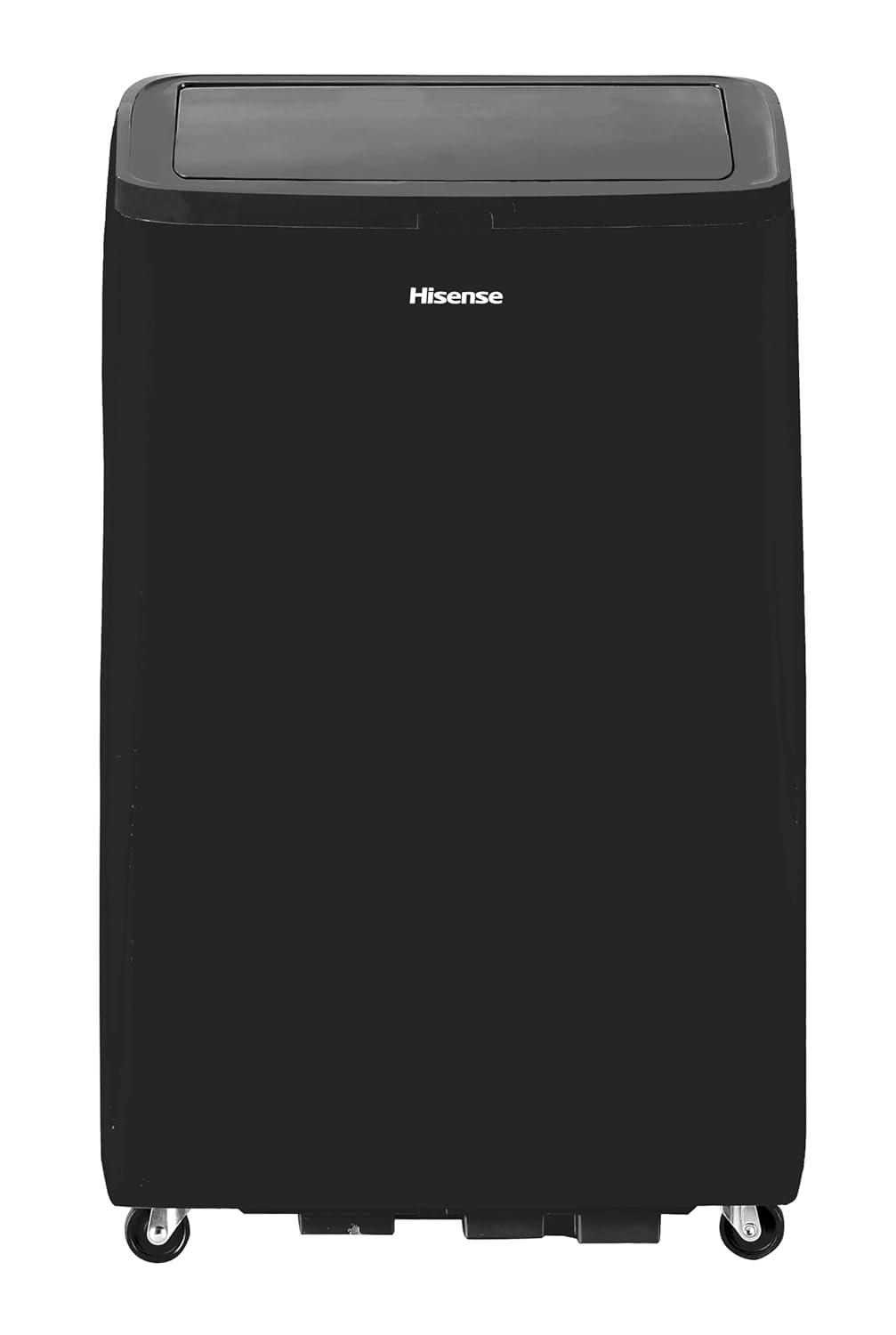 HiSense Hisense 10,000 BTU Smart Portable Inverter Air Conditioner with Quiet, High Efficiency Operation and Wi-fi Controls, AC Unit for Apartment, Living Room, Medium Rooms up to 450 Square Feet in Black