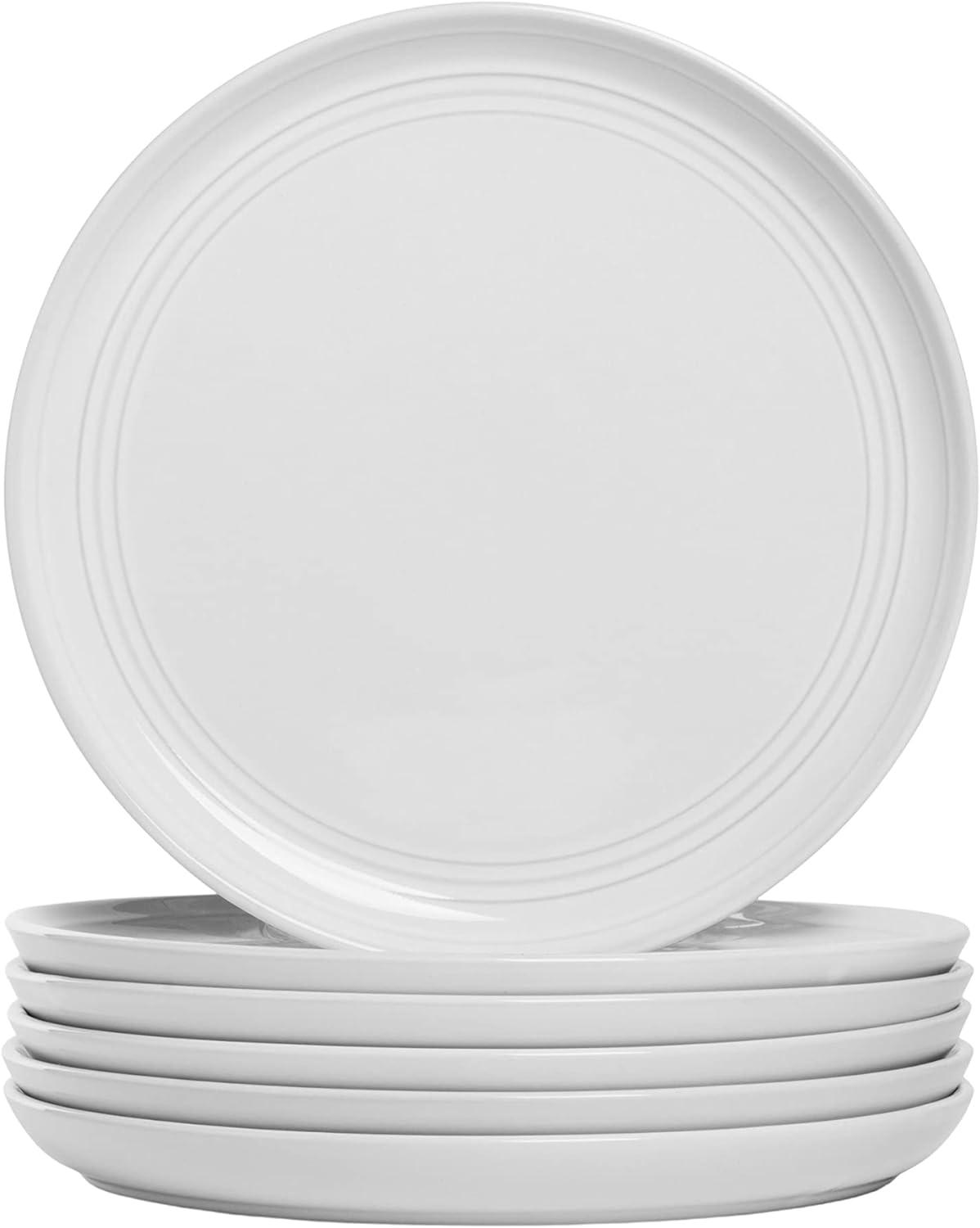 Double Line 8.25" Salad Plate, Set Of 6 (Set of 6)