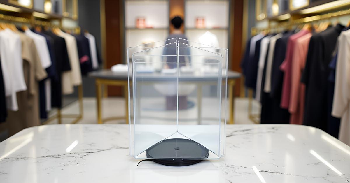 Azar Displays 5.5"W x 8.5"H Three-Sided Revolving Sign and Menu Holder