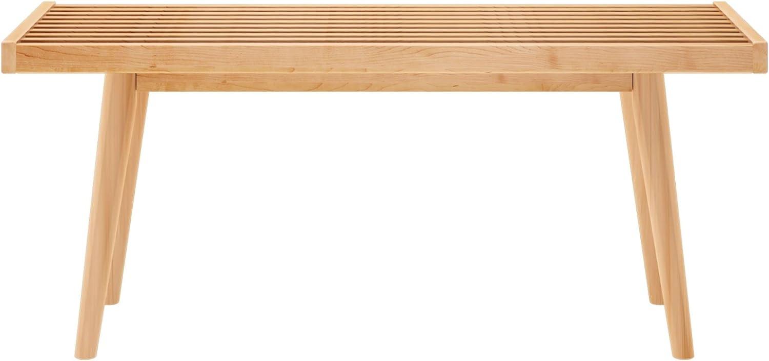 Plank+Beam Entryway Bench, Wooden End of Bed Bench for Bedroom, Hallway, Porch, 41.25”