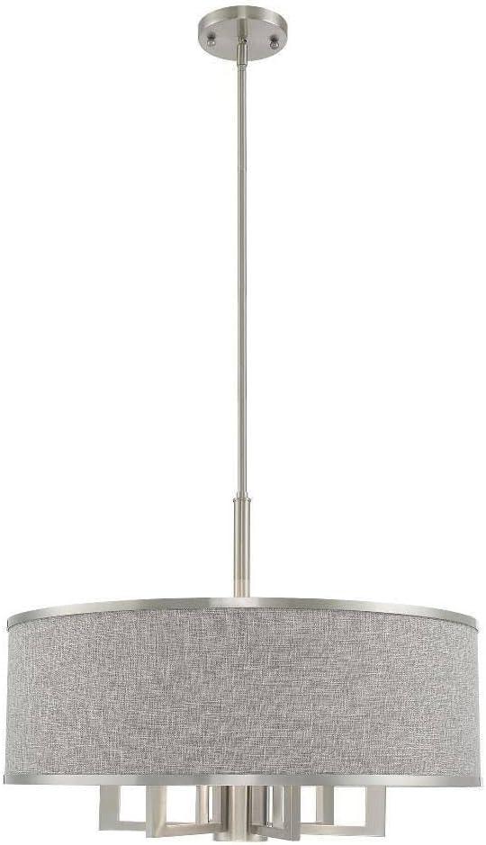 Livex Lighting Park Ridge 6 - Light Chandelier in Brushed Nickel