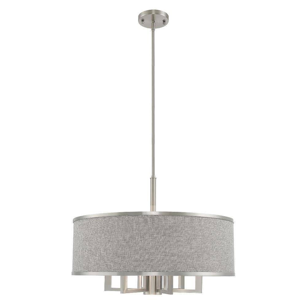 Livex Lighting Park Ridge 6 - Light Chandelier in Brushed Nickel